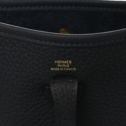 Hermes Taurillon Clemence Evelyne TPM Black 6 of 11