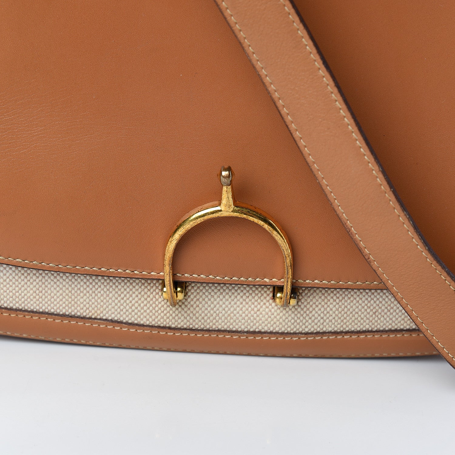 Hermes Barenia Toile Shoulder Bag 11 of 12