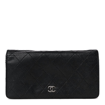 Chanel Caviar Quilted Yen Wallet Black 1 of 4