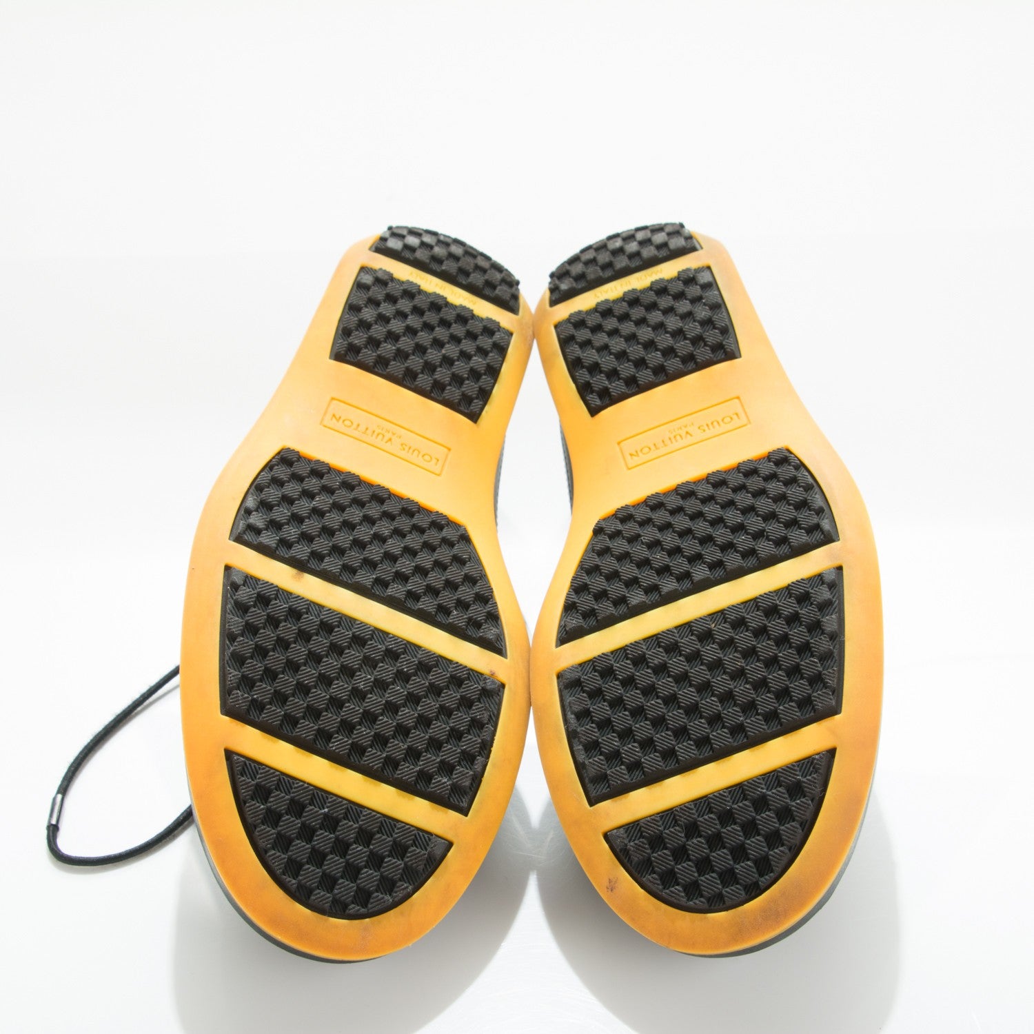 Louis Vuitton Calfskin Nylon Sneakers 5.5 Black 5 of 8