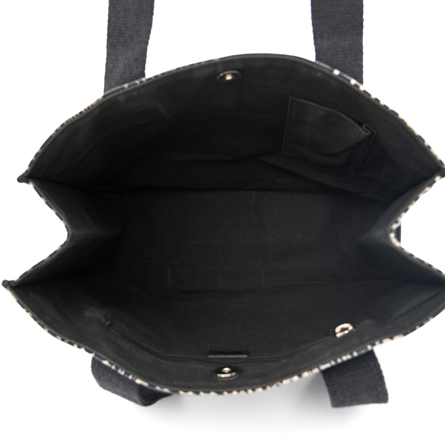 Canvas Logo Tote Black White