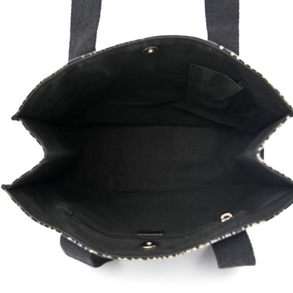 Burberry Canvas Logo Tote Black White 5 of 13