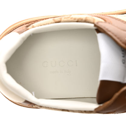 Gucci Calfskin GG Monogram Womens Platform 55mm Sneakers 36 Hezelnut Beige Ebony Mystic White 6 of 7