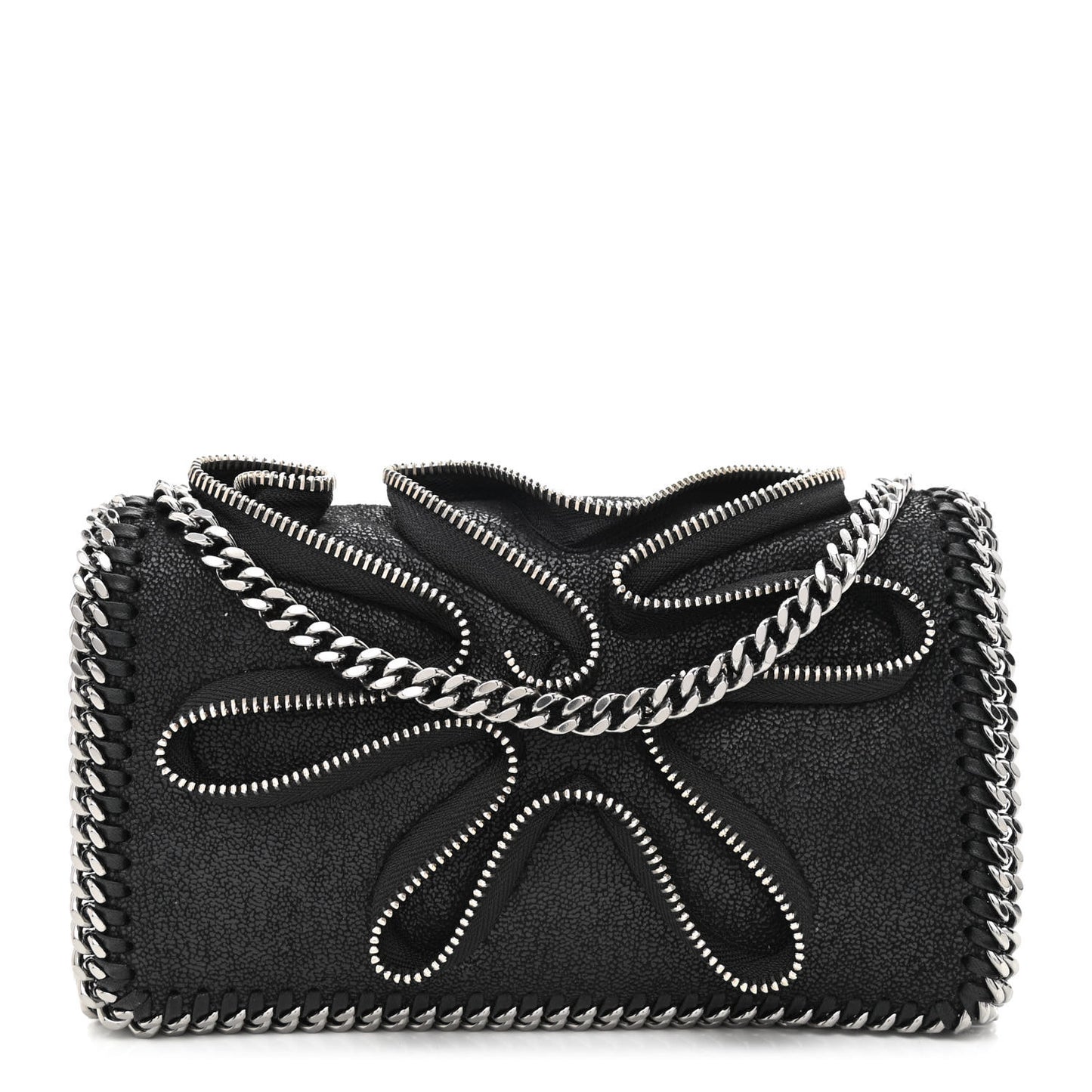 Shaggy Deer Falabella Zipper Crossbody Bag Black