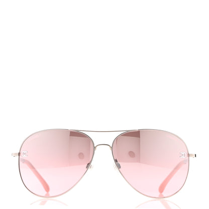 Chanel Aviator CC Sunglasses 4189-T-Q Pink 2 of 9