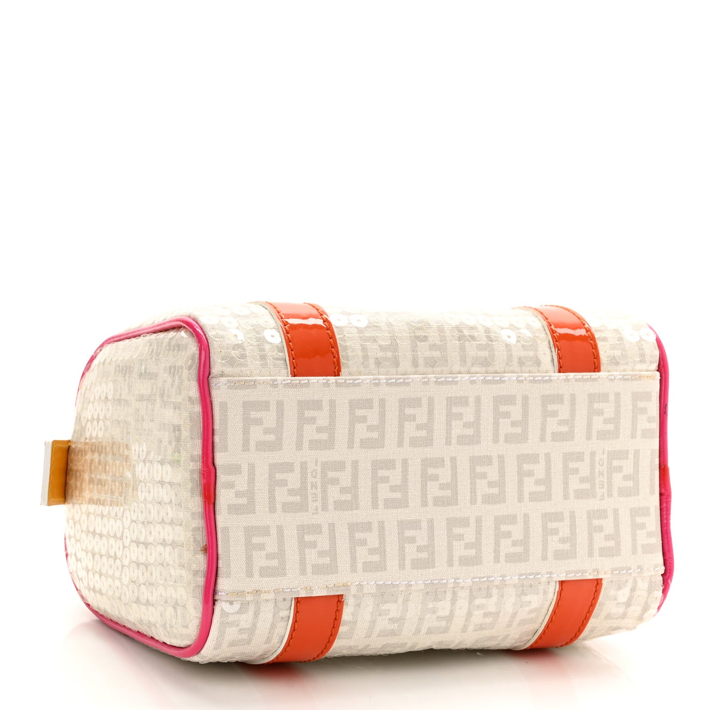 Sequin Patent Calfskin Zucchino Mini Forever Boston White Multicolor