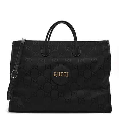 Gucci Econyl Nylon Monogram Large Off The Grid Tote Bag Black 1 of 11