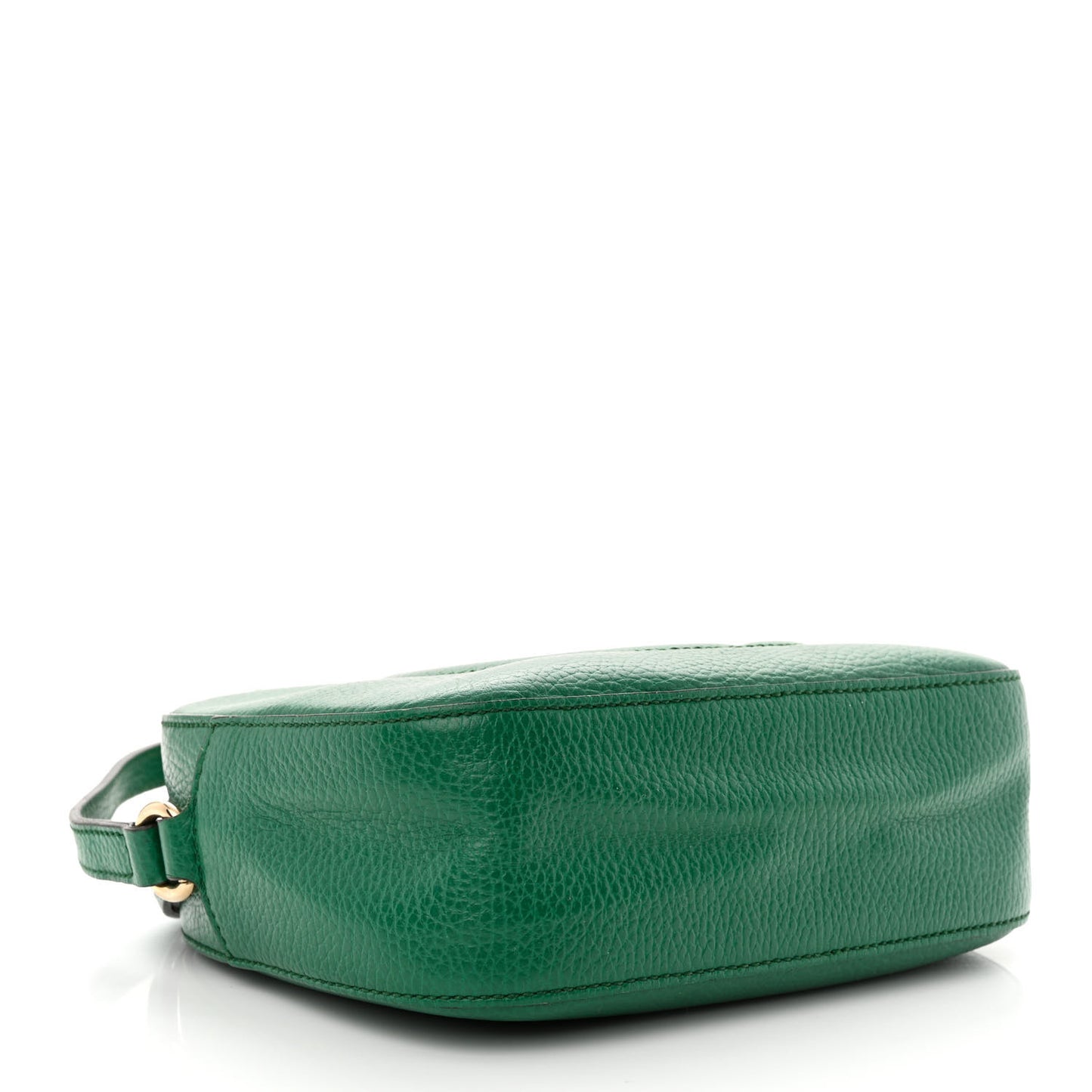 Pebbled Calfskin Small Soho Disco Bag Emerald Green