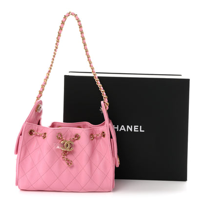 Chanel Caviar Quilted Mini Chanel 25 Handbag Pink 11 of 11