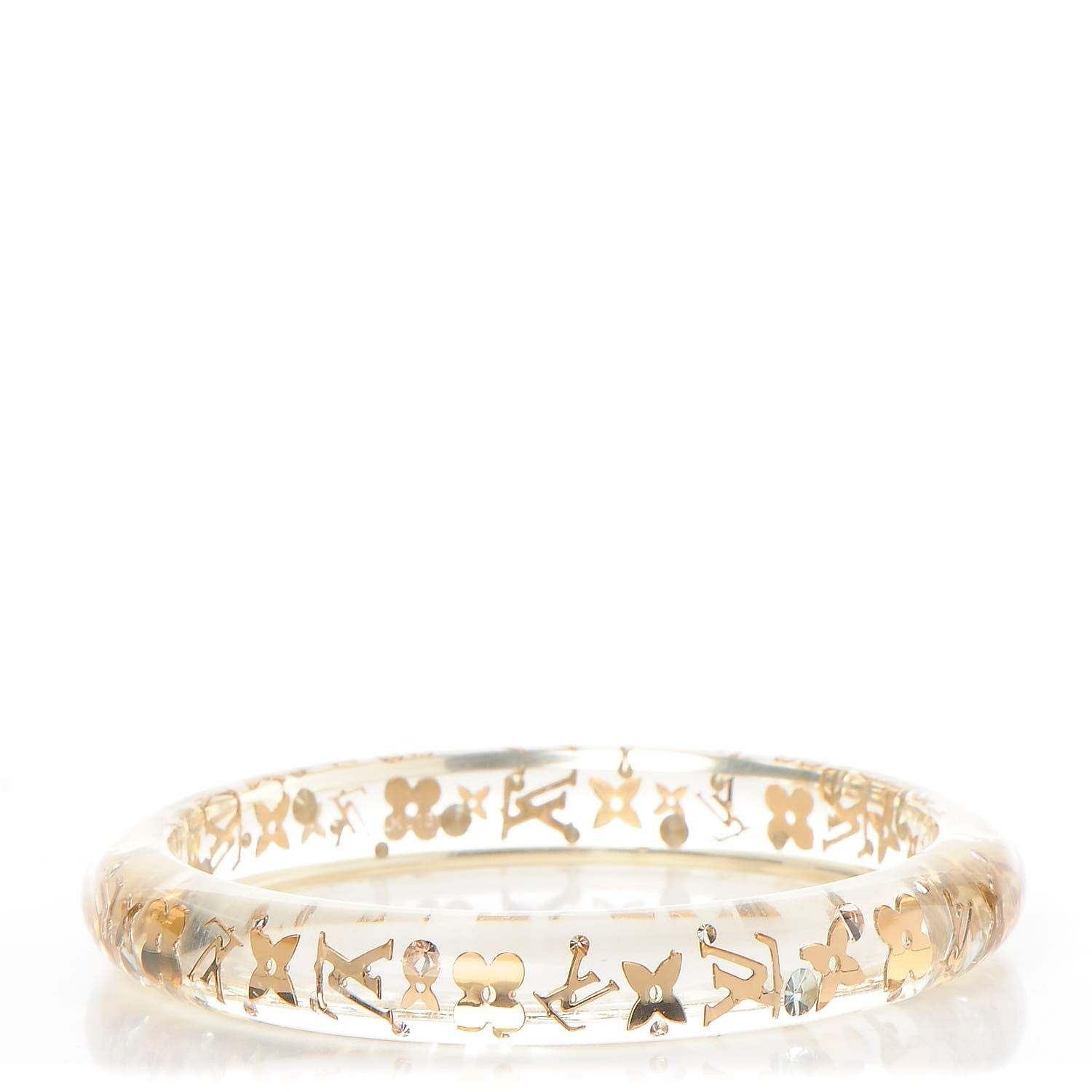 Louis Vuitton Resin Swarovski Medium Inclusion Bracelet PM Transparent 1 of 4