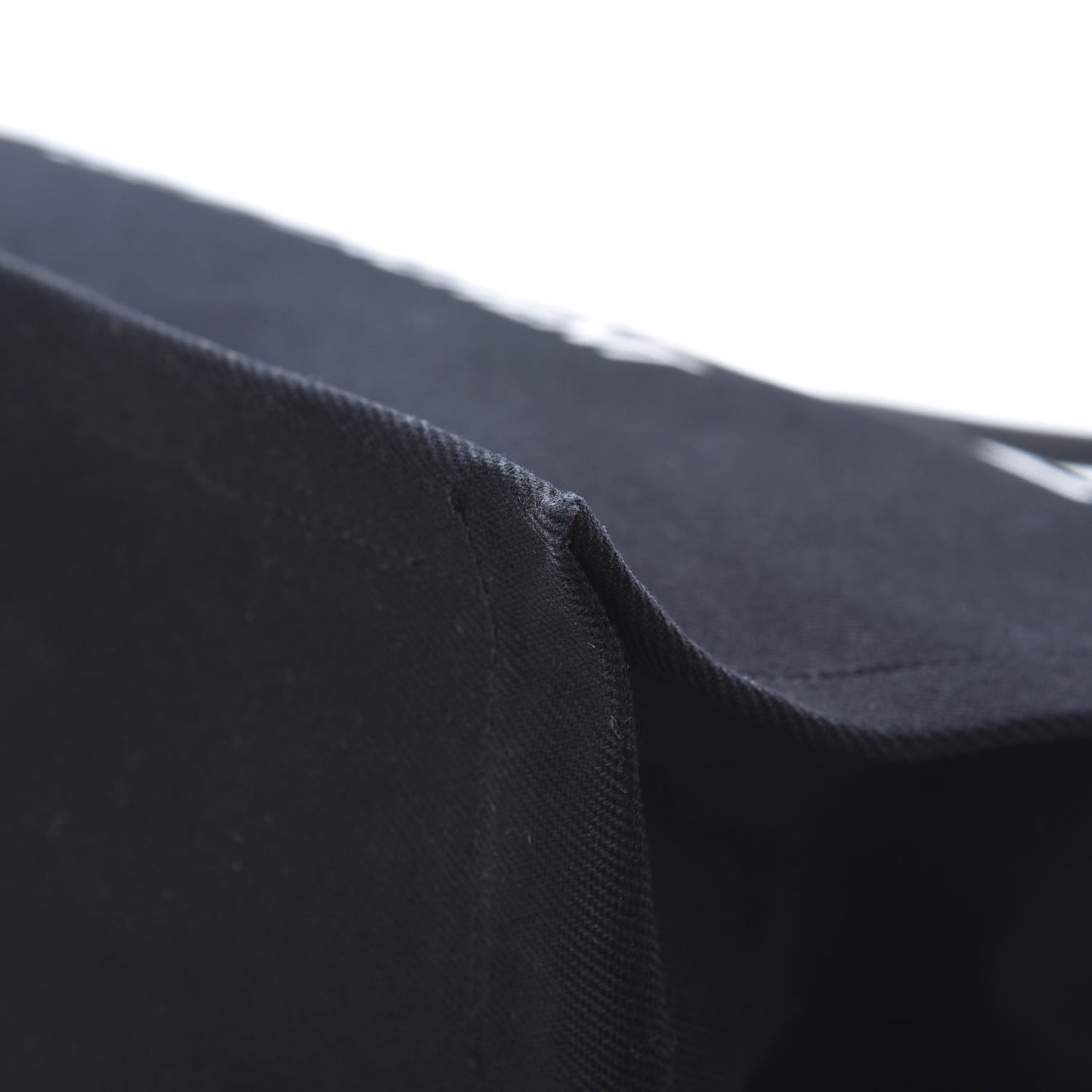 Linen Calfskin Rive Gauche Tote Black