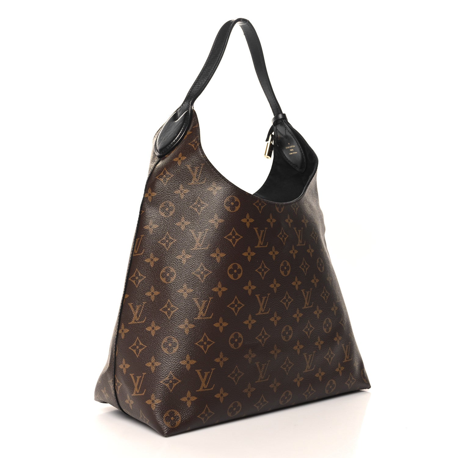 Louis Vuitton Monogram Flower Hobo Black 3 of 12