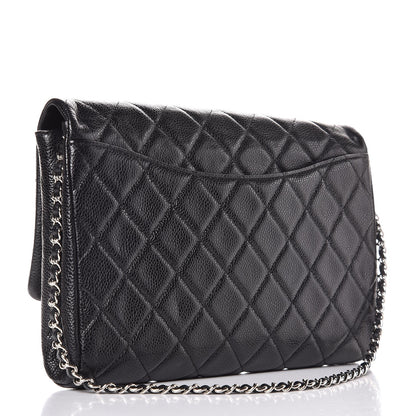 Chanel Caviar Quilted Clutch With Chain Flap Black 3 of 8