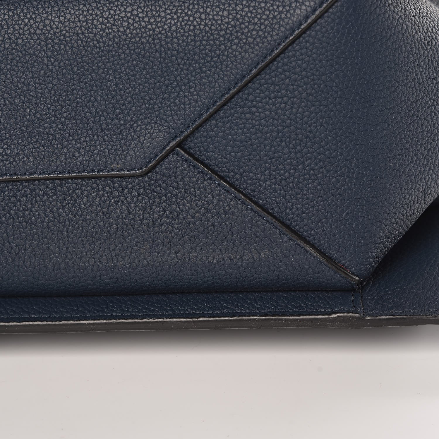 Celine Baby Grained Calfskin Medium Tri-Fold Bag Steel Blue 13 of 14