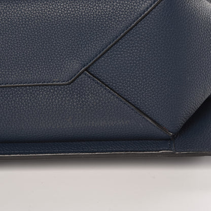 Celine Baby Grained Calfskin Medium Tri-Fold Bag Steel Blue 13 of 14