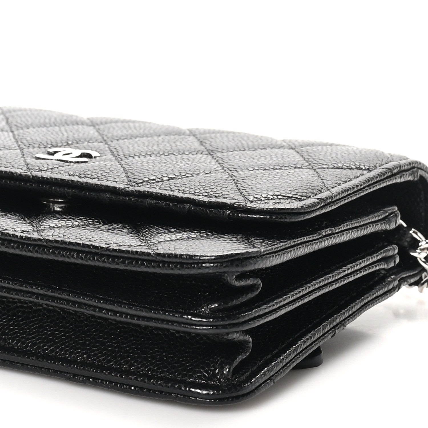 Chanel Caviar Quilted Mini Wallet On Chain WOC Black 9 of 9