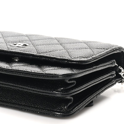 Chanel Caviar Quilted Mini Wallet On Chain WOC Black 9 of 9