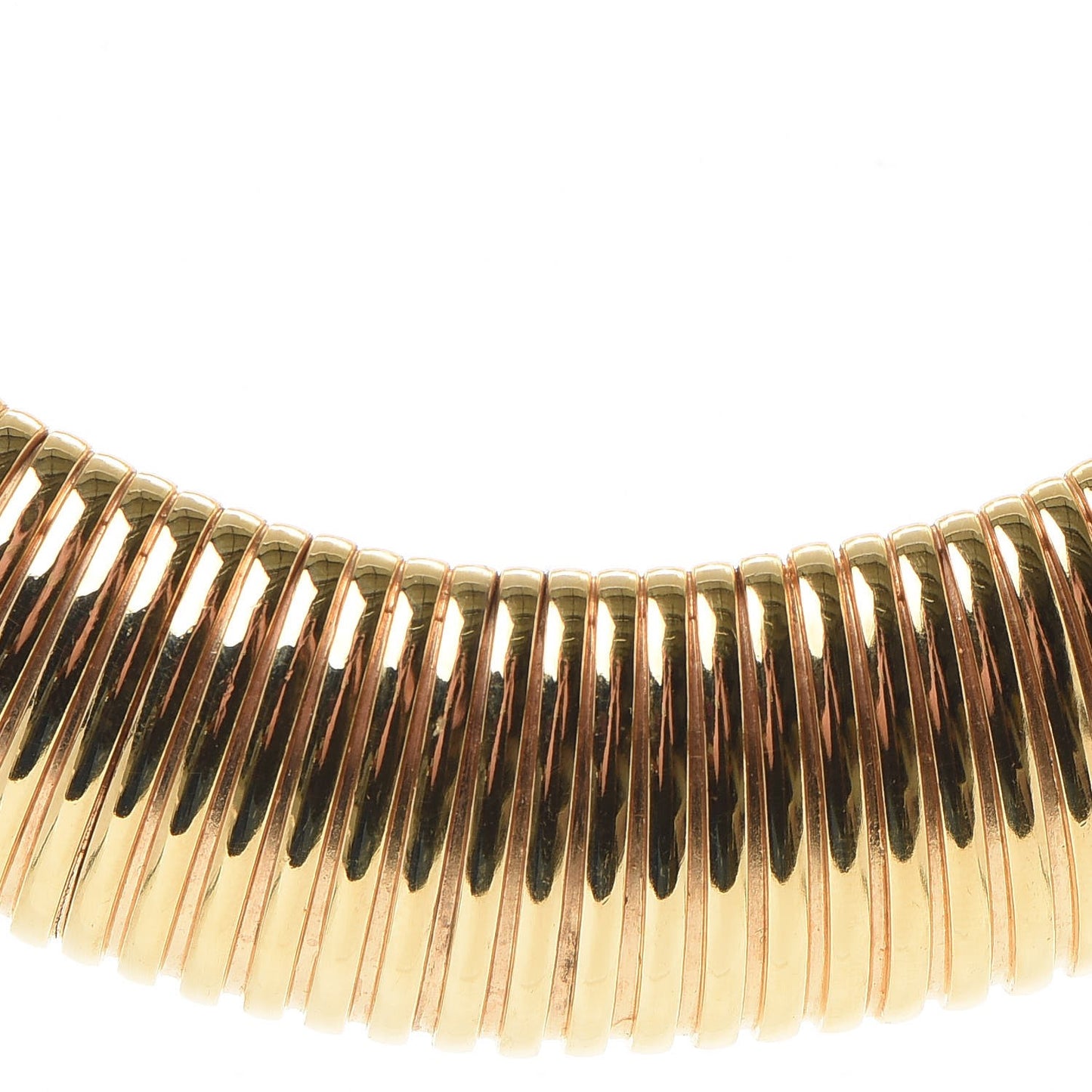 Brass Snake Chain Choker Gold