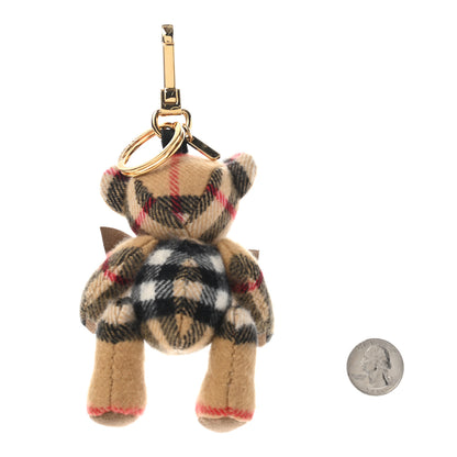 Burberry Cashmere Vintage Check Thomas Bear Bag Charm Antique Yellow 2 of 4