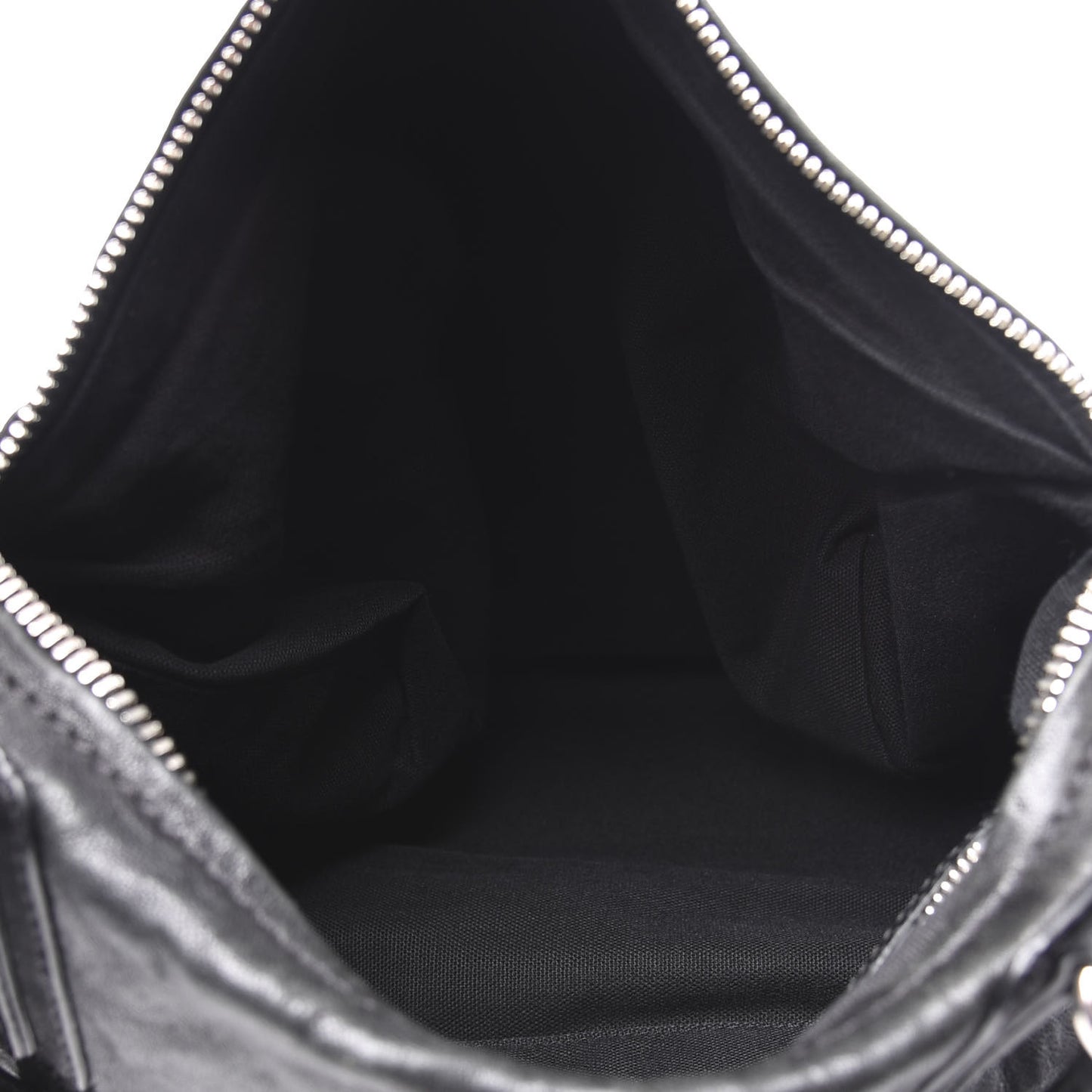 Tumbled Sheepskin Medium Pandora Bag Black
