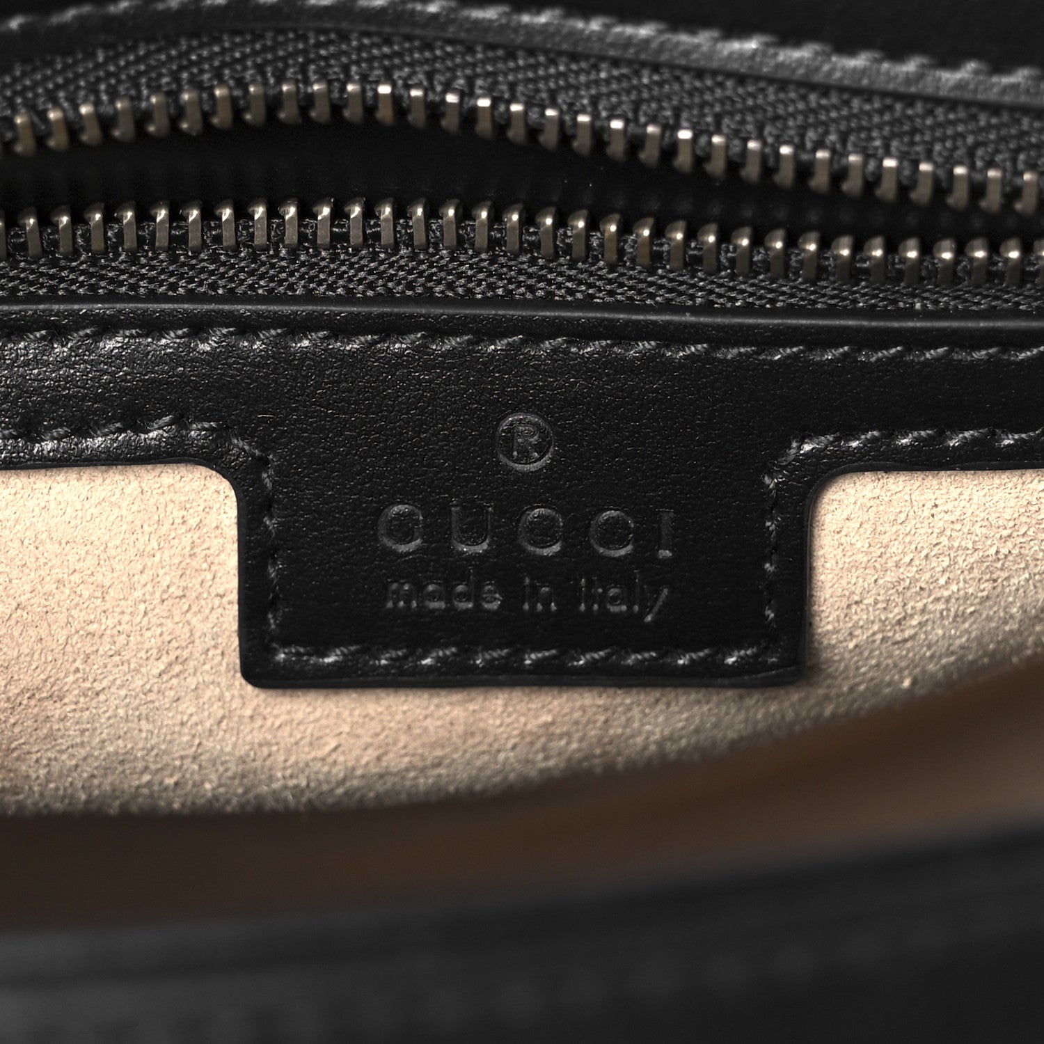 Gucci Calfskin Matelasse Small GG Marmont Top Handle Shoulder Bag Black 6 of 11