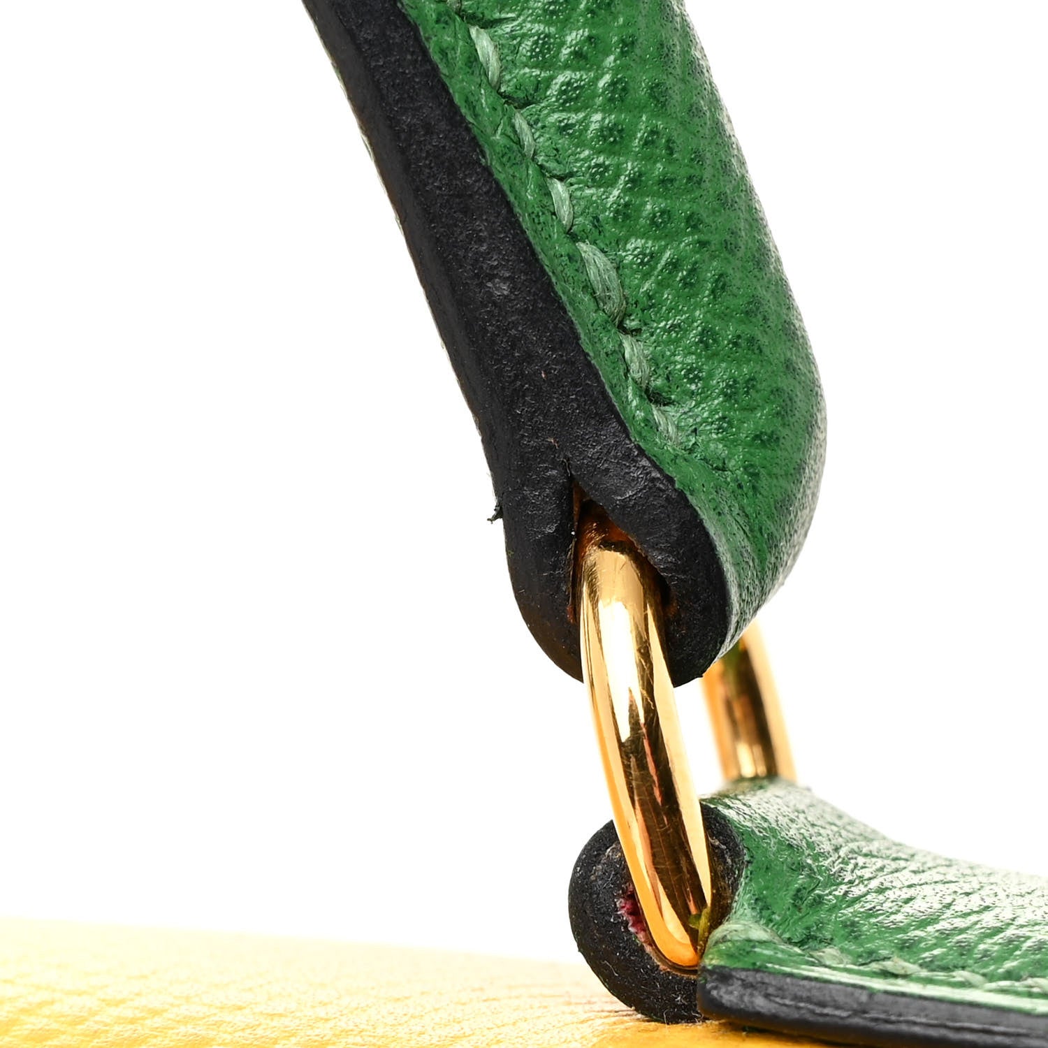 Hermes Courchevel Tri-Color Kelly Sellier 32 Rouge Vif Jaune Vert Bengale 11 of 12