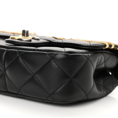Chanel Lambskin Quilted Mini Coco Clips Single Flap Black 10 of 11