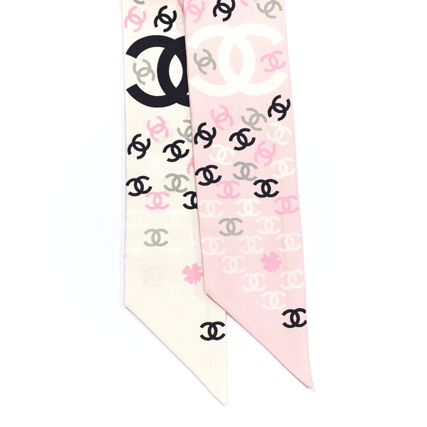 Silk CC Slim Bandeau Pink Ecru Black