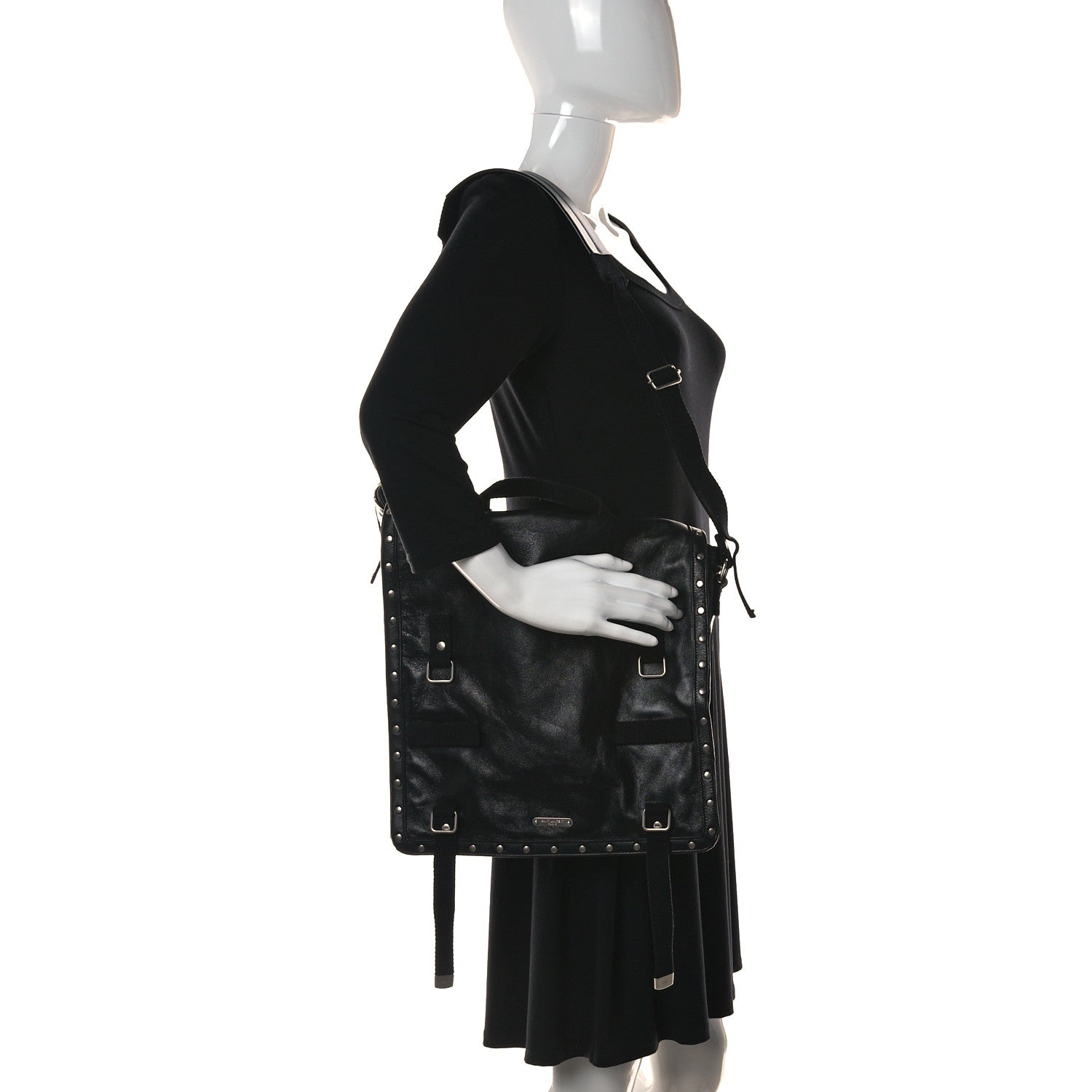 Saint Laurent Lambskin Shoulder Bag Black 2 of 9