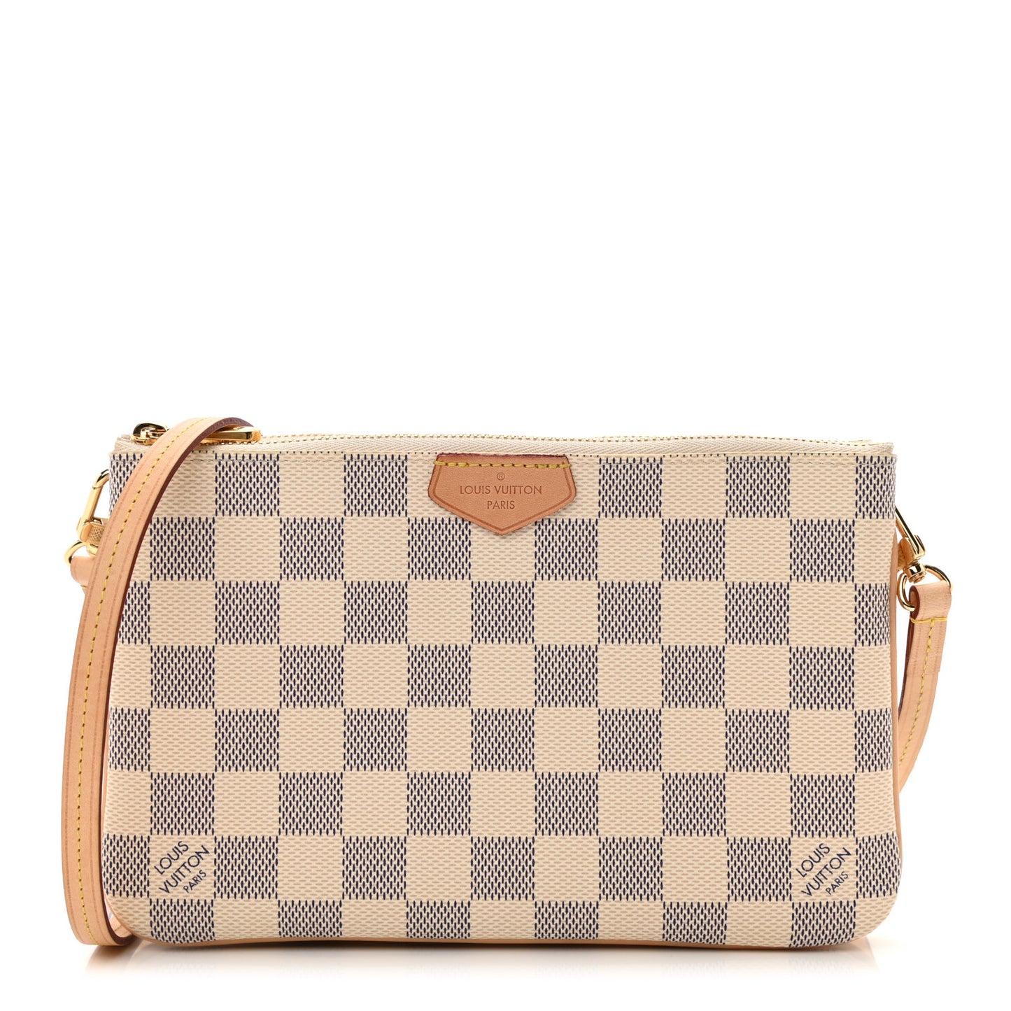 Damier Azur Double Zip Pochette