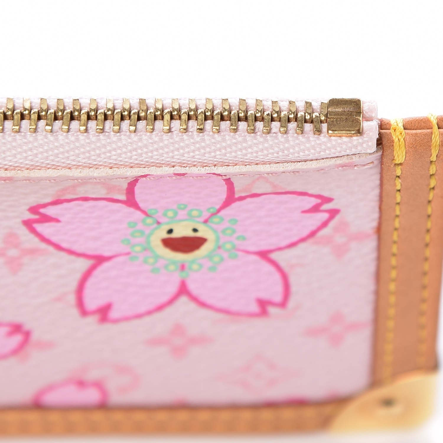 Louis Vuitton Monogram Cherry Blossom Key Pouch Pink 9 of 13