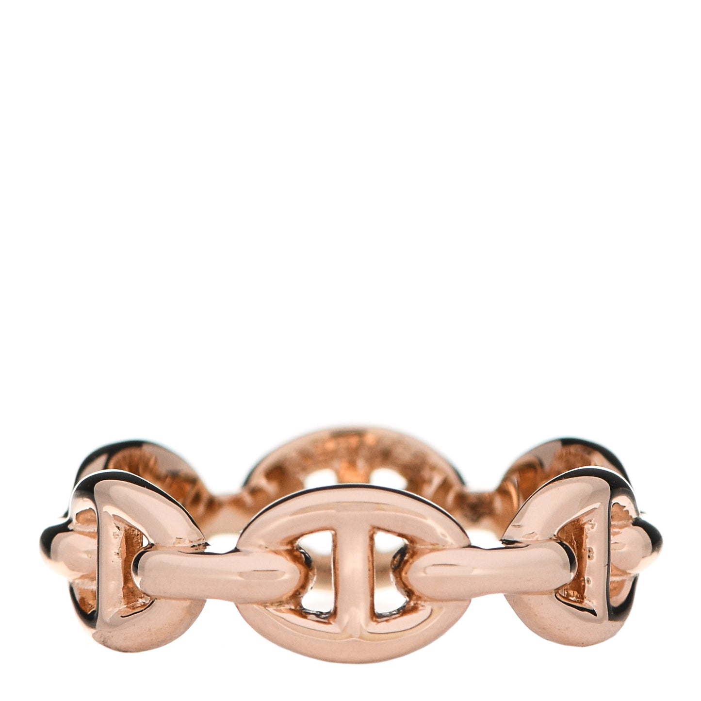 18K Rose Gold PM Chaine D'Ancre Enchainee Ring 51 5.75