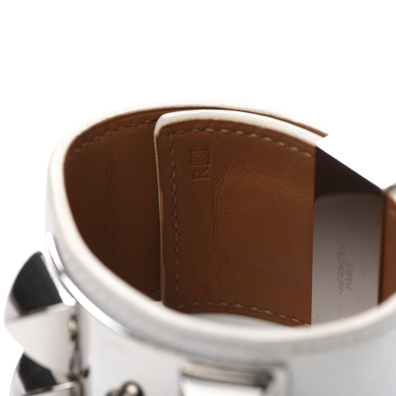 Hermes Epsom Collier de Chien CDC Bracelet S White 8 of 9