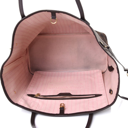 Louis Vuitton Damier Ebene Neo Neverfull MM Rose Ballerine 8 of 8