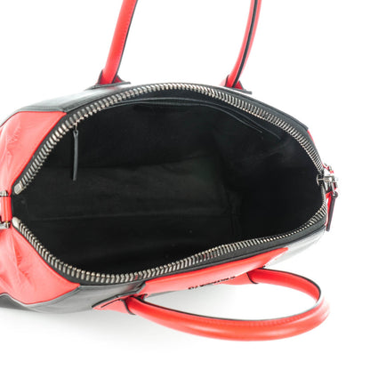 Givenchy Smooth Calfskin Star Embossed Medium Antigona Black Red 6 of 7