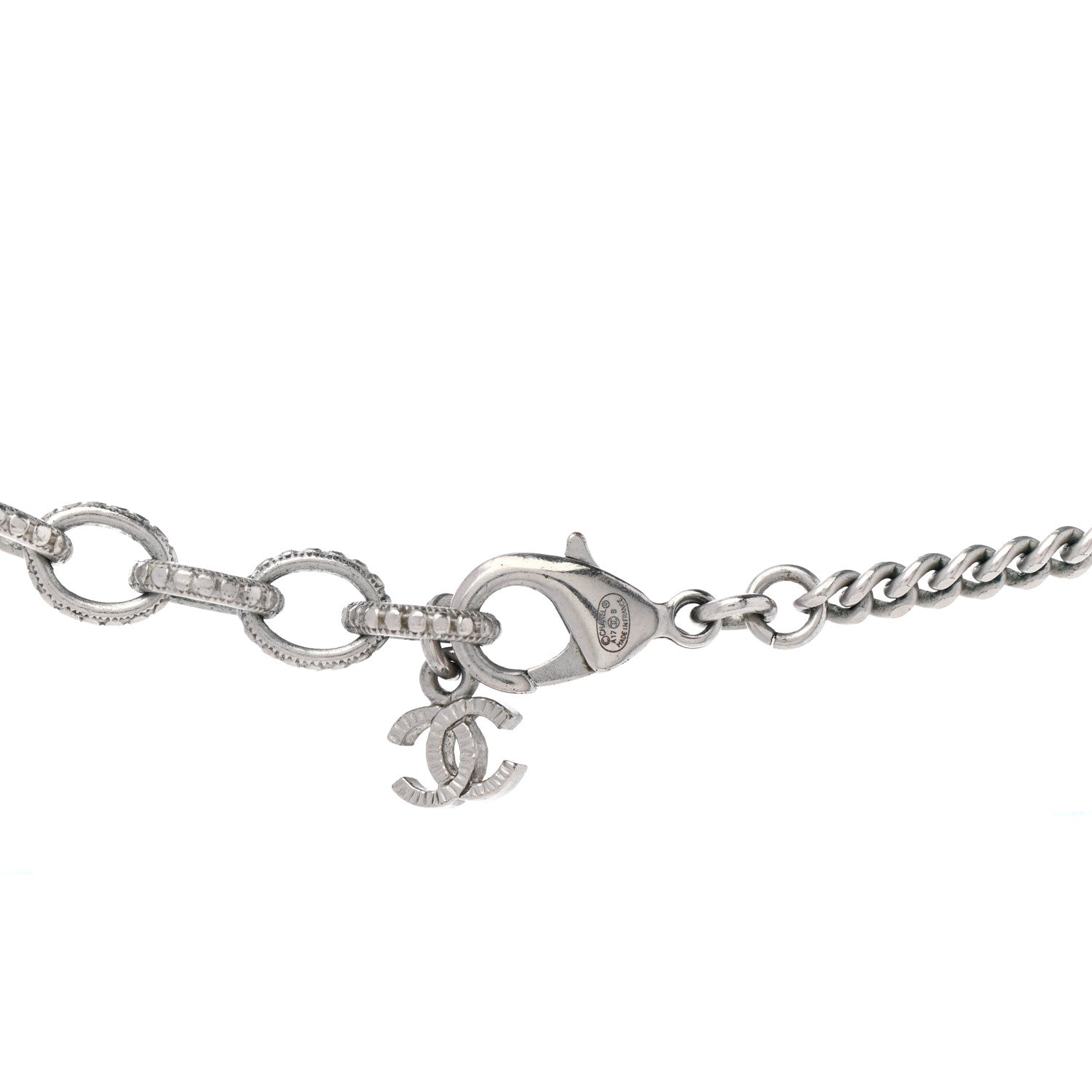 Chanel Pearl CC Star Long Necklace Silver 6 of 6
