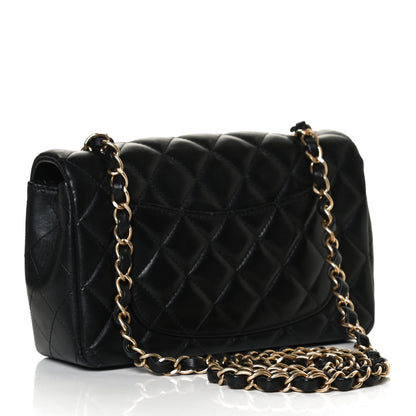 Chanel Lambskin Quilted Mini Rectangular Flap Black 3 of 14