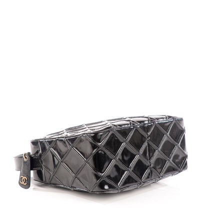 Chanel Patent Diamond Stitch Shoulder Bag Black 4 of 8