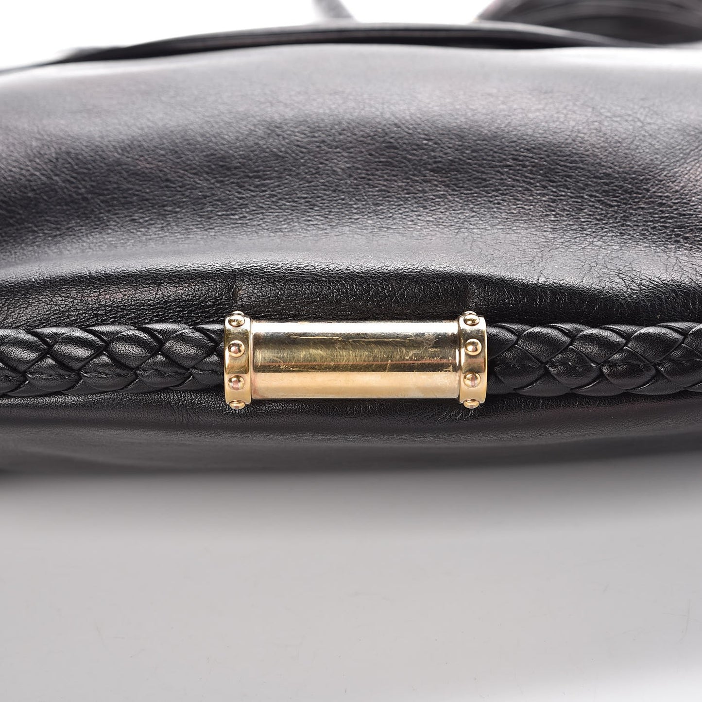 Calfskin Britt Tassel Shoulder Bag Black