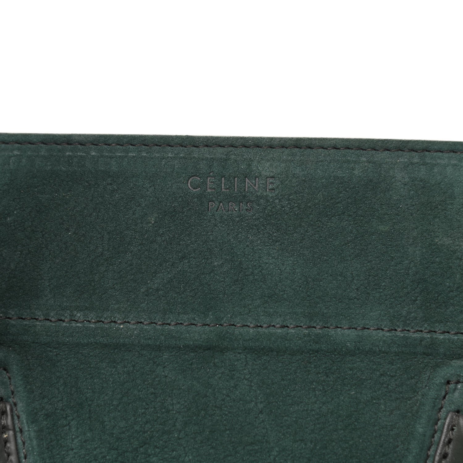 Celine Nubuck Medium Phantom Luggage Bottle Green 7 of 12