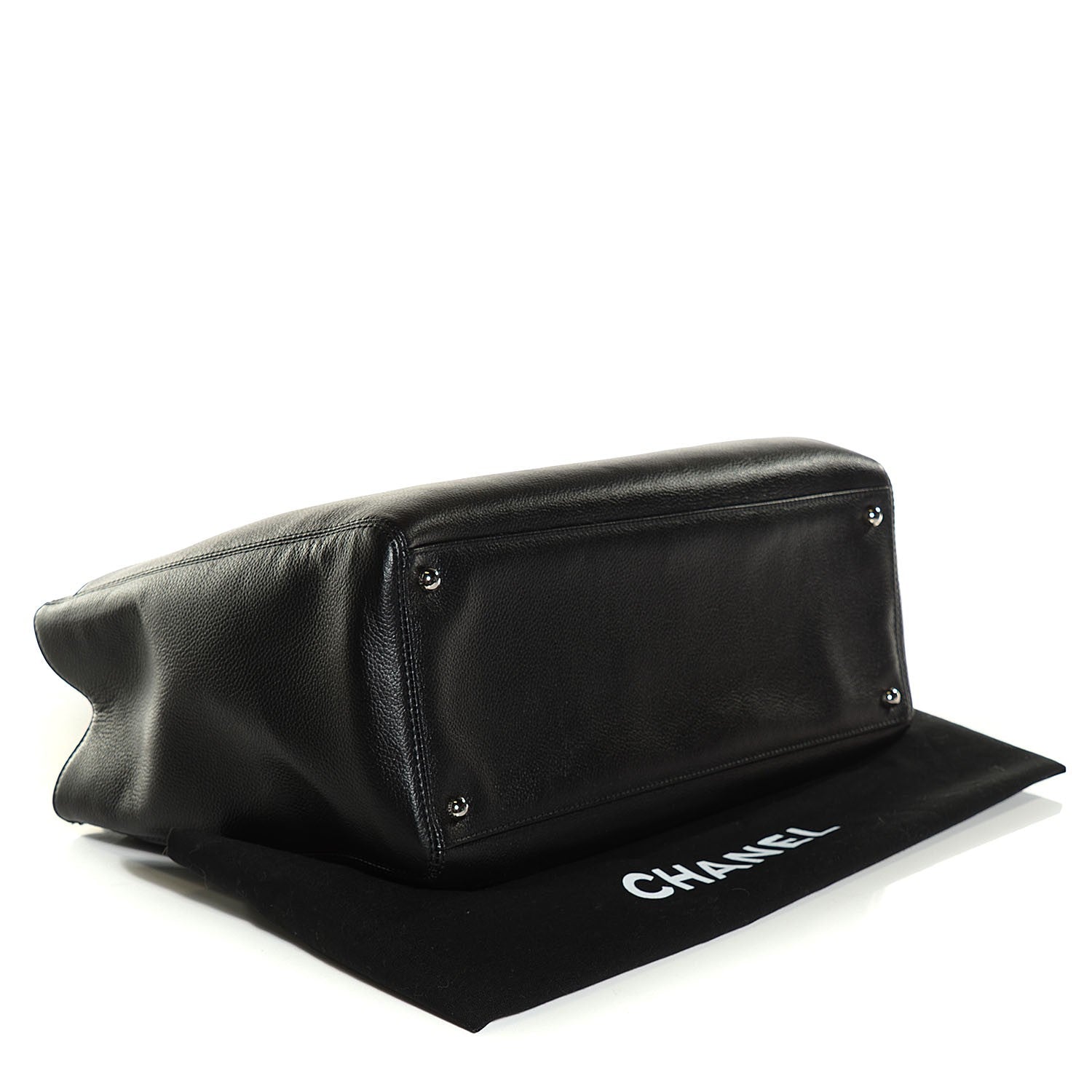 Chanel Calfskin Cerf Executive Shopper Tote Black 4 of 7