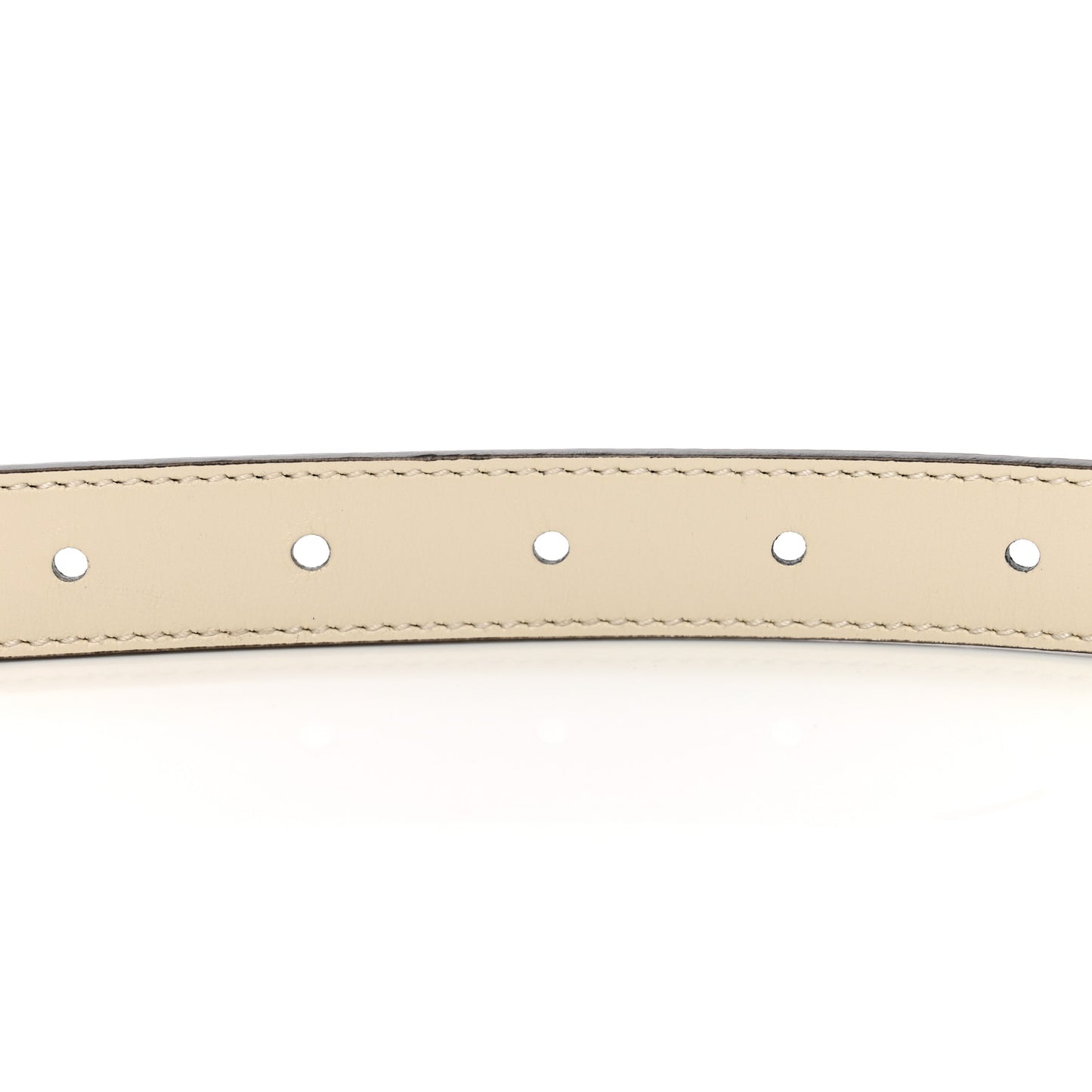 Calfskin GG Supreme Monogram Double G Reversible 20mm Belt 95 38 Beige Mystic White