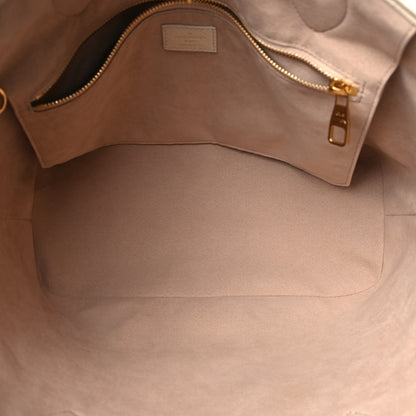 Louis Vuitton Empreinte Monogram Giant Neverfull MM Creme Rose Trianon 5 of 10
