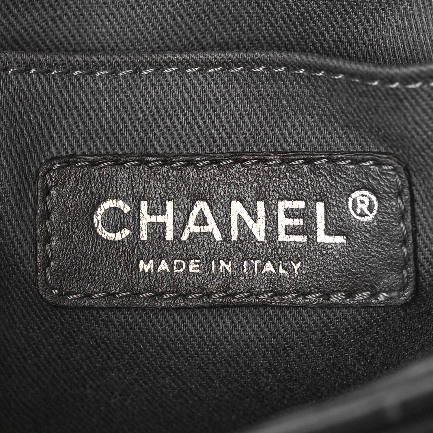 Chanel Glazed Crackled Calfskin Quilted CC Crossbody Black 6 of 10
