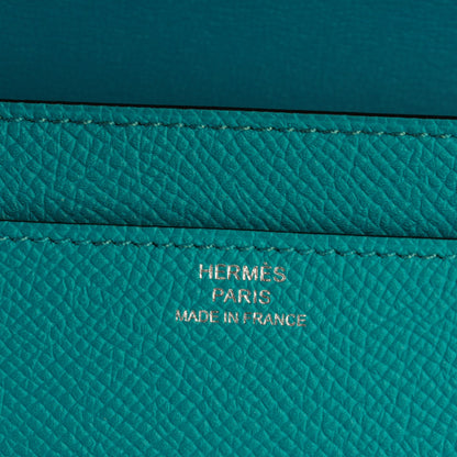 Hermes Epsom Constance Long Wallet Bleu Paon 6 of 7
