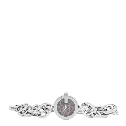Gucci Stainless Steel 22mm G Charms Quartz Watch Brown 2 of 5