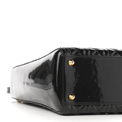 Christian Dior Patent Cannage Large Lady Dior Black 9 of 11