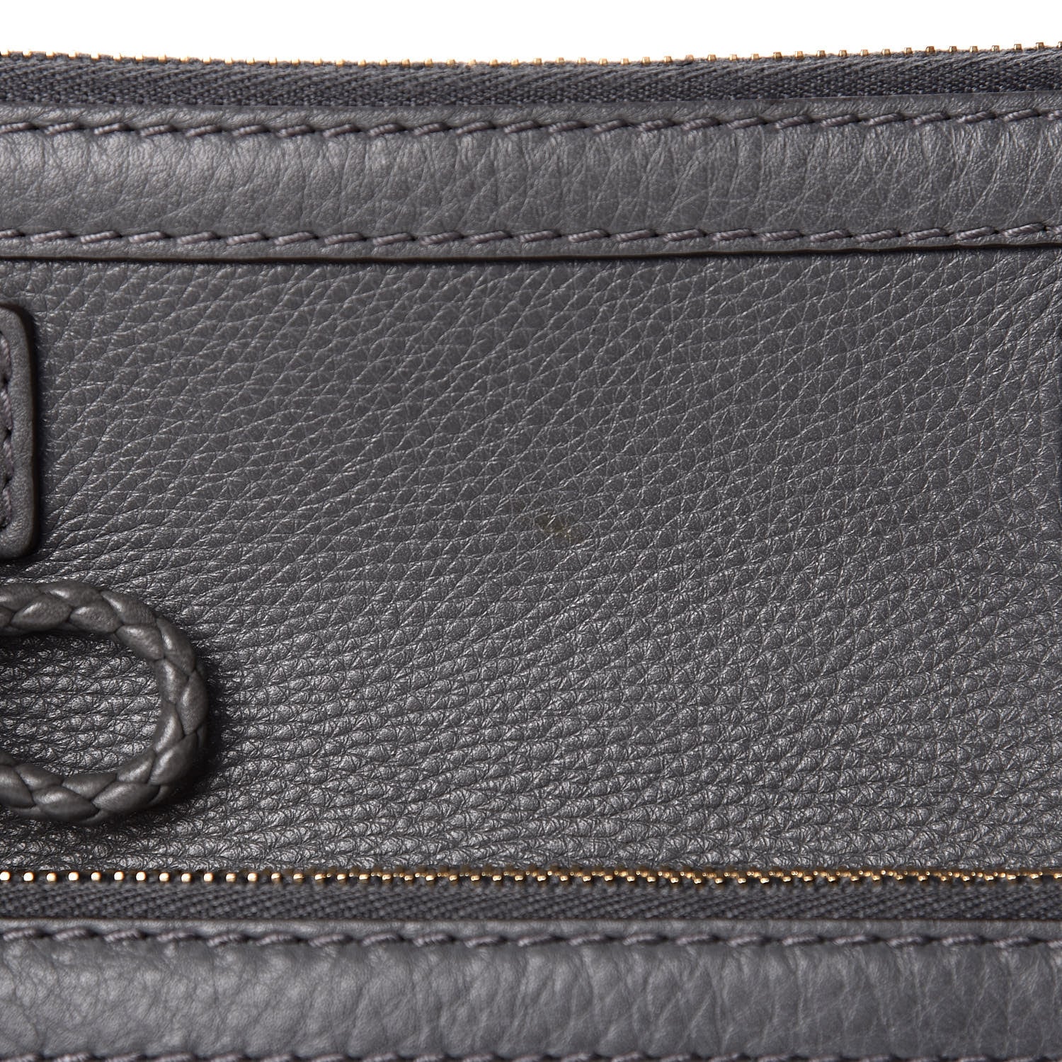 Gucci Pebbled Calfskin Small Bella Top Handle Bag Gray 9 of 13