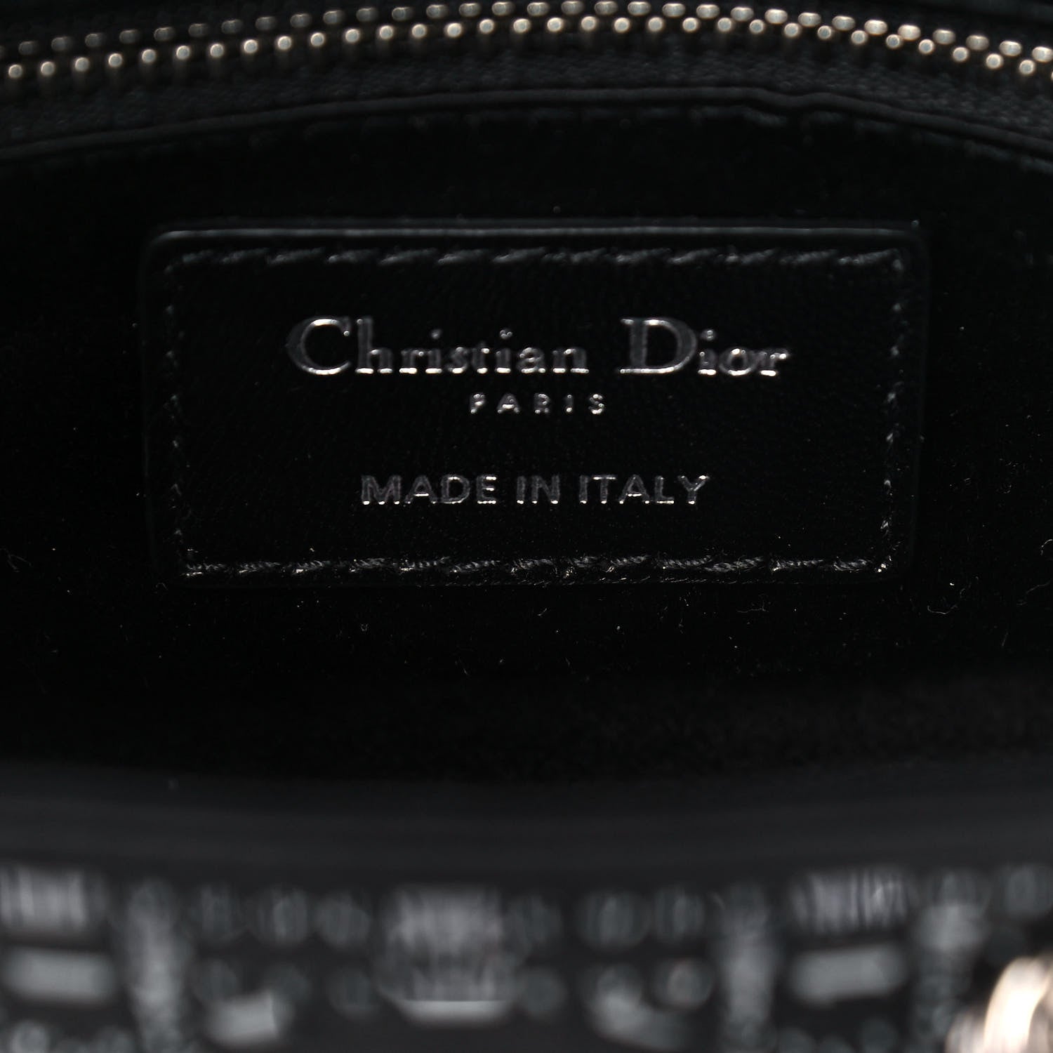 Christian Dior Satin Crystal Cannage Mini Lady Dior Black 5 of 10