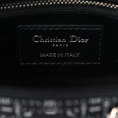 Christian Dior Satin Crystal Cannage Mini Lady Dior Black 5 of 10